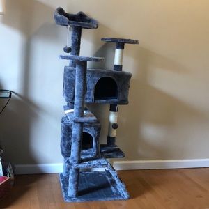 Yaheetech Dark Grey Cat Tower